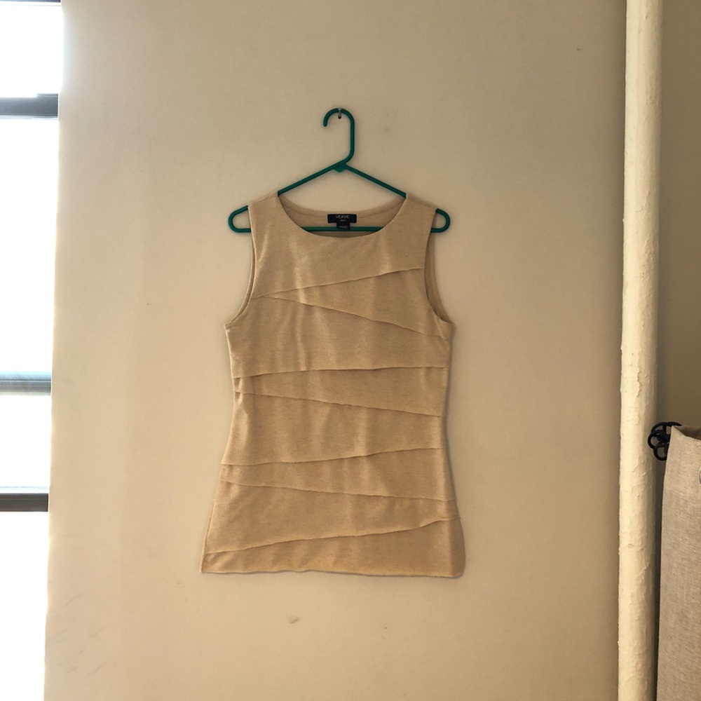 VERVE ami - Gold Shimmer Tank